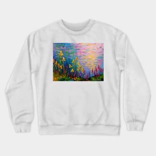 Flowers by the pond Crewneck Sweatshirt